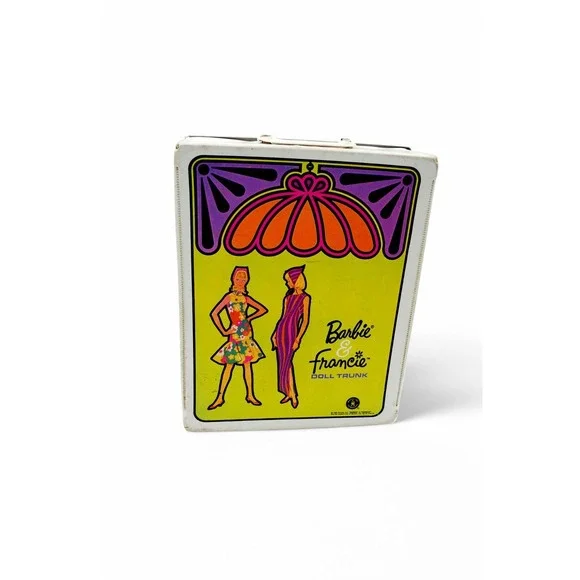 Vintage 1965 Mattel Barbie & Francie Doll Trunk 60's Barbie Closet Carrying Case - Picture 6 of 10